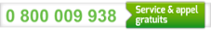 0 800 009 938 : Service & appel gratuits